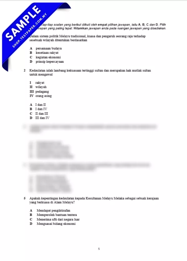 Modul Ujian Tingkatan 4 Sejarah Pertengahan Tahun 2025/2025 Format PPT Serta JSU
