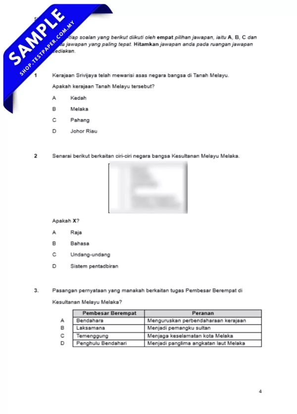 Koleksi Soalan Sejarah Tingkatan 5 Pertengahan Tahun 2025-2026 Dengan Adanya JSU, Word dan PDF