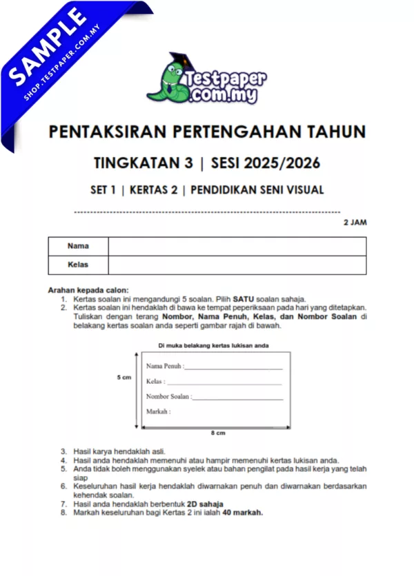 Download Ujian Tingkatan 3 PSV Pertengahan Tahun 2025/2026 Dalam Format PDF-Word-JSU