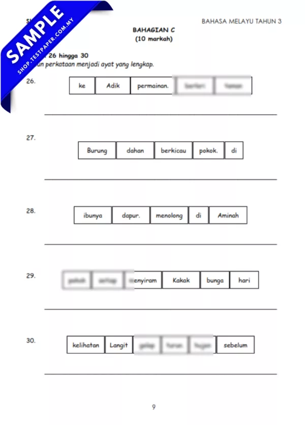 Dapatkan Soalan Pertengahan Tahun BM Tahun 3 2025/2026 Dalam PDF dan Word