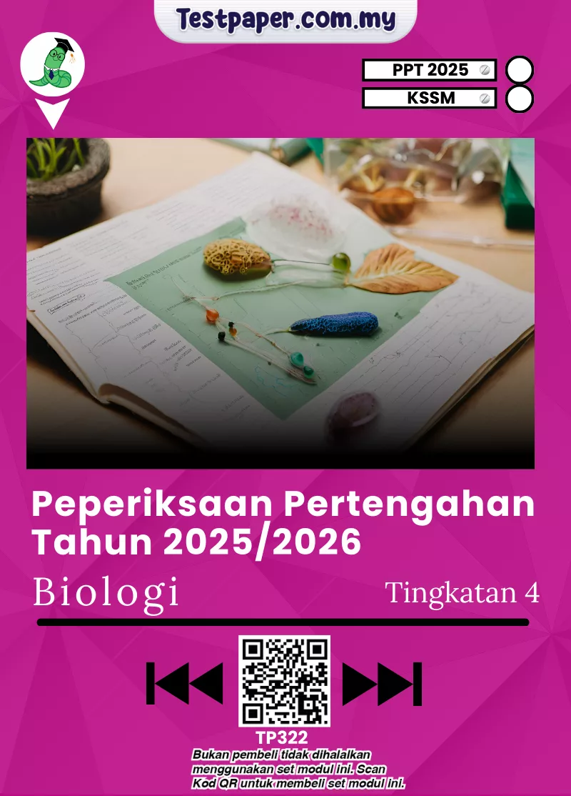 Kertas Ujian Biologi Tingkatan 4 Pertengahan Tahun 2025-2026 Dengan Format Pilihan JSU