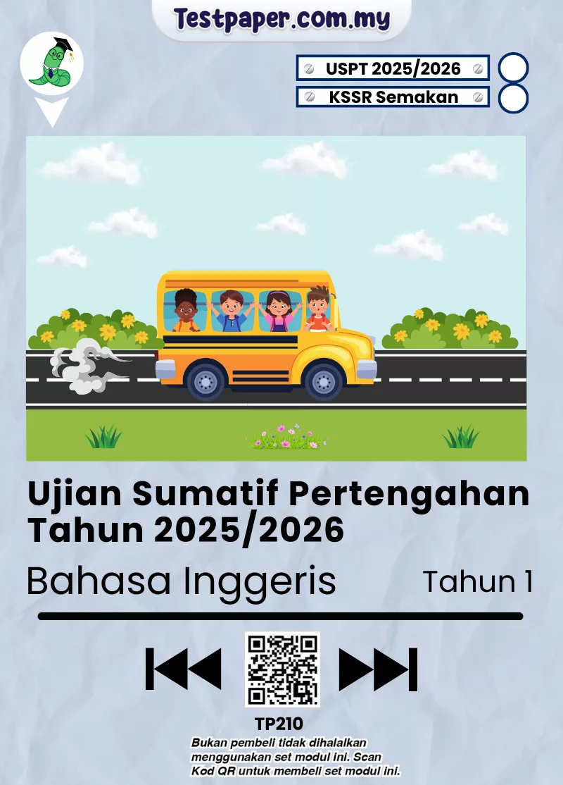 Ujian BI Tahun 1 Pertengahan Tahun 2025/2026 Dalam Bentuk PDF, Word dan JSU