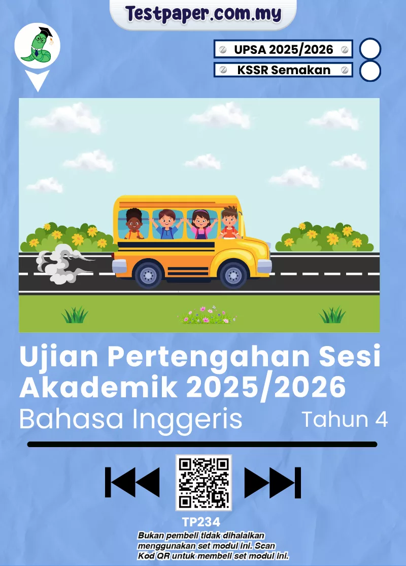 Modul Ujian BI Tahun 4 UPSA 2025/2026 Dibekalkan JSU Terkini