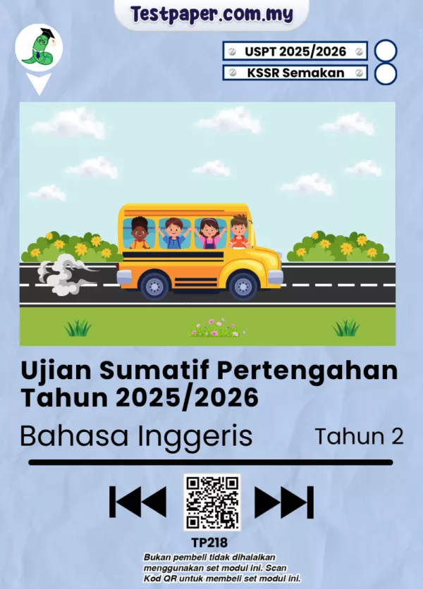 Bahan Ujian BI Tahun 2 Pertengahan Tahun 2025/2026 Dalam Format PDF, Word dan JSU