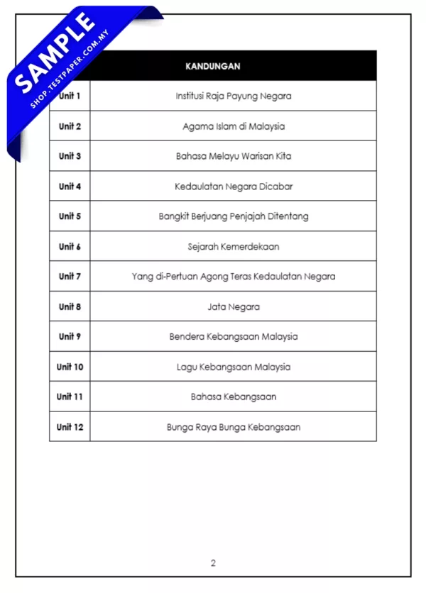 Himpunan Soalan Latih Tubi Sejarah Tahun 5 Buku Teks Berserta Jawapan