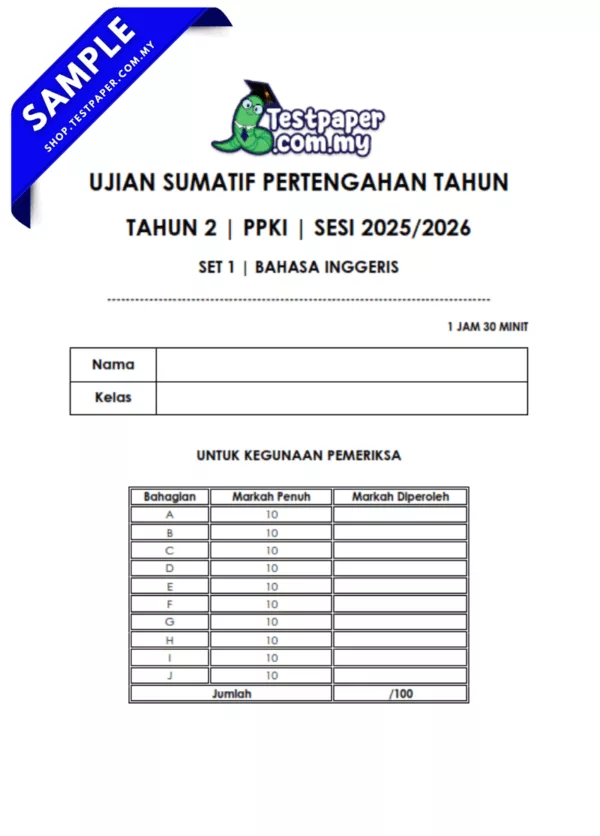 Soalan Pertengahan Tahun BI Tahun 2 PPKI 2025 Dengan Dokumen Word