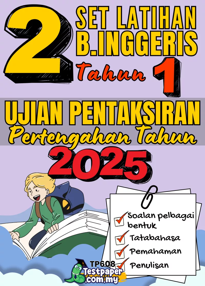 Bahan Ujian PBD Bahasa Inggeris Tahun 1 2025 Pertengahan Tahun Mengandungi PDF+Word