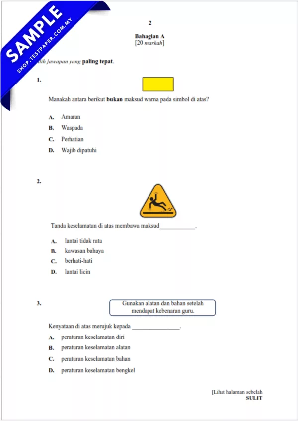 Bahan Ujian Pertengahan Tahun RBT Tahun 4 2025-2026 UPSA PDF dan Word
