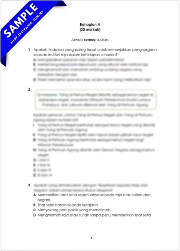 Rujukan UPSA Sejarah Tahun 5 2025-2026 Pertengahan Tahun Ada Dokumen JSU