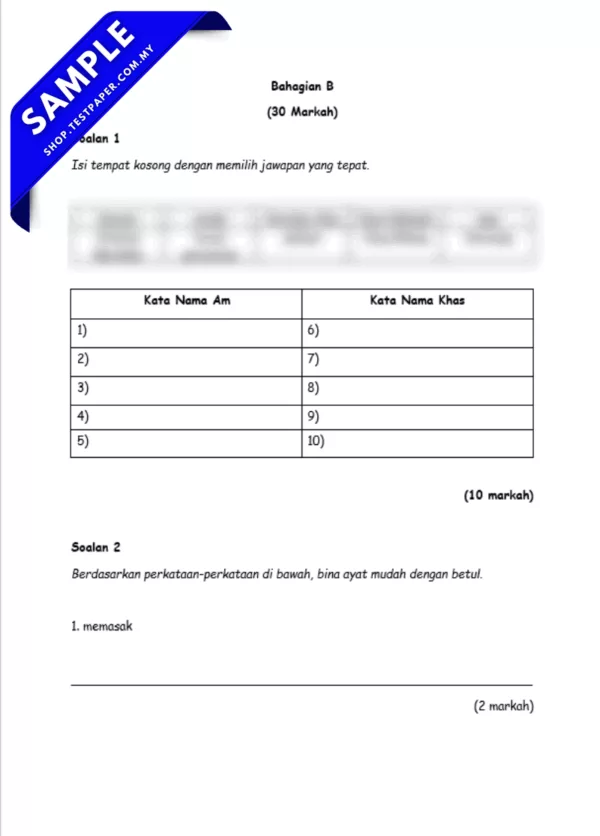 Modul Ujian BMK Tingkatan 1 PPKI 2025-2026 Pertengahan Tahun Dalam PDF dan Word