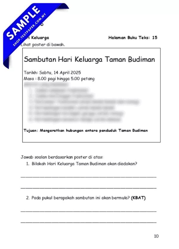 Soalan BM PPKI Tahun 4 Pertengahan Tahun 2025-2026 Disediakan Dokumen Word dan PDF