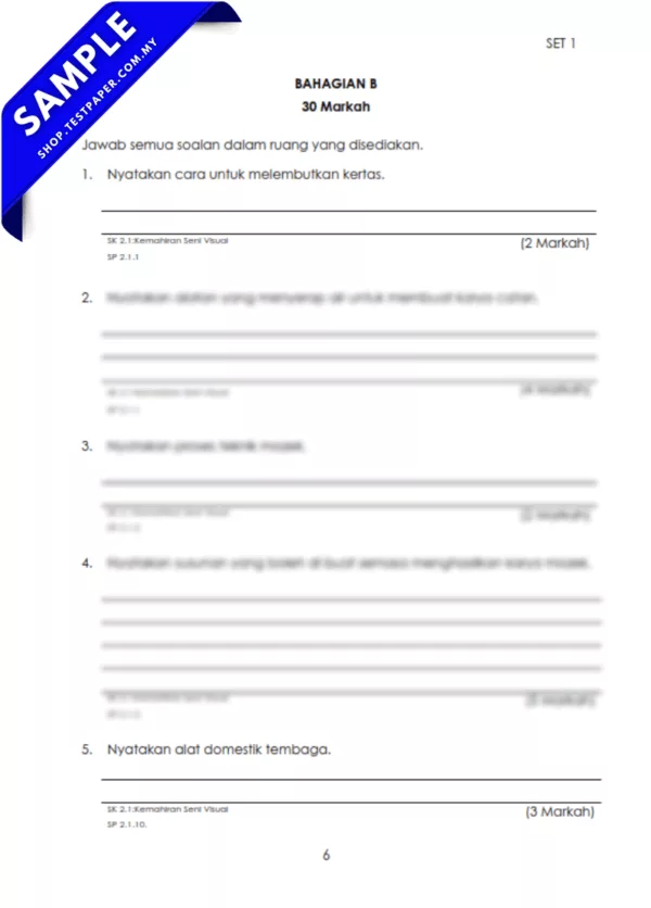 Dapatkan Soalan PSV Tahun 4 Pertengahan Tahun 2025-2026 USPT Dalam Word, PDF dan JSU