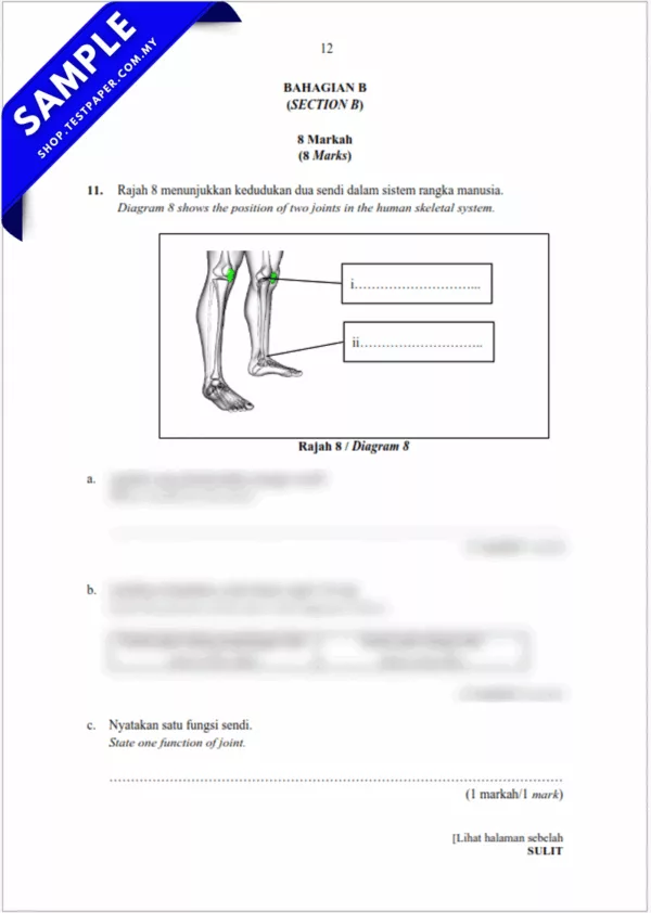 Sumber Ujian UPSA Sains Tahun 5 2025-2026 Dalam Word+PDF Untuk Pertengahan Tahun