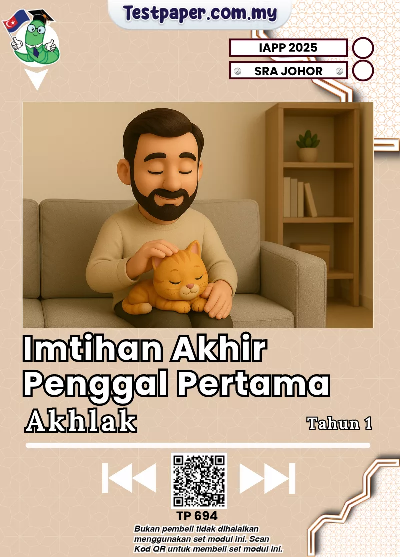 Modul Soalan Akhlak Tahun 1 SRA Johor Penggal 1 2025 Dalam Word