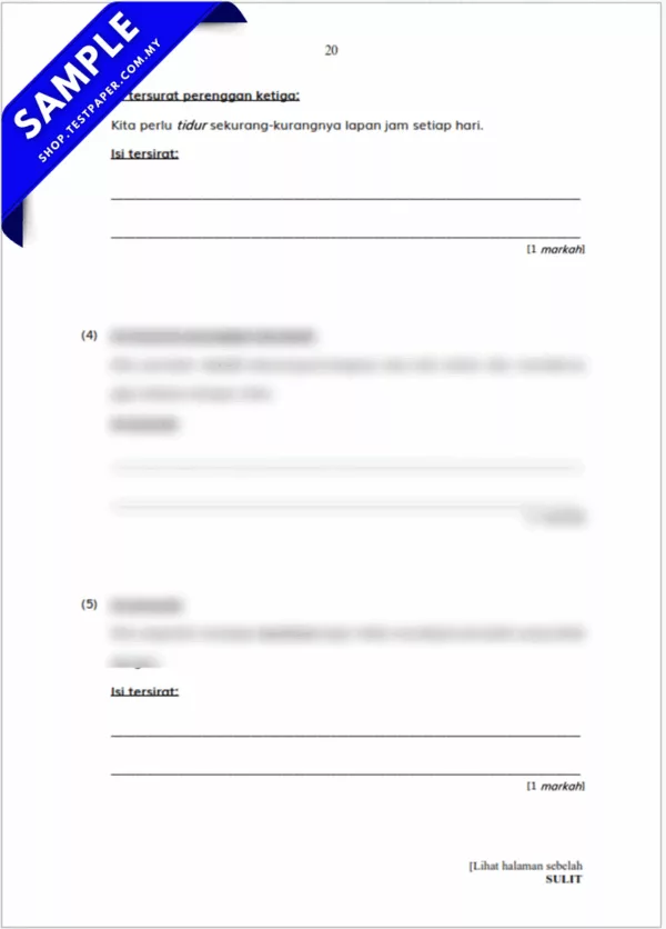 Bahan Soalan PBD BM Tahun 2 Pertengahan Tahun 2025-2026 Dengan PDF dan Word