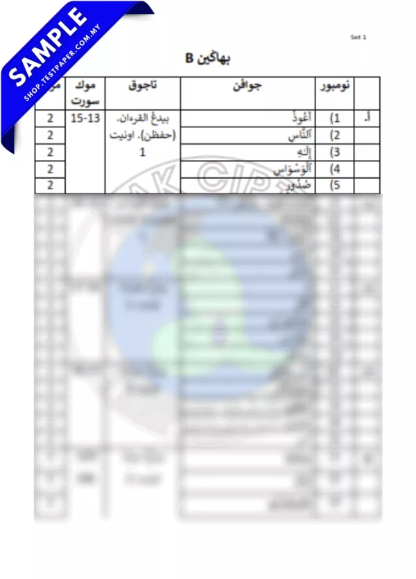 Download Soalan Pertengahan Tahun Pendidikan Islam Tahun 2 2025-2026 Disediakan Pilihan JSU