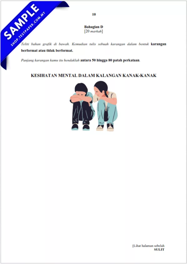 Rujukan Soalan BM Tahun 5 UPSA 2025-2026 Dalam Word Khas Pertengahan Tahun