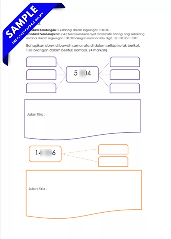 Dokumen Ujian Matematik Tahun 6 PPKI 2025-2026 Pertengahan Tahun Word PDF