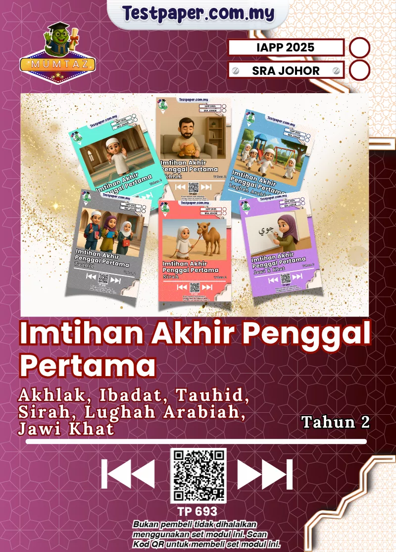 Koleksi Ujian Tahun 2 SRA Johor 2025 Terbaik Dalam PDF dan Word