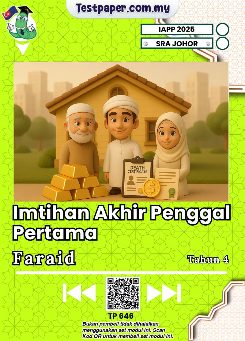Modul Ujian Tahun 4 Faraid SRA Johor Penggal 1 2025 Dalam Dokumen PDF dan Word