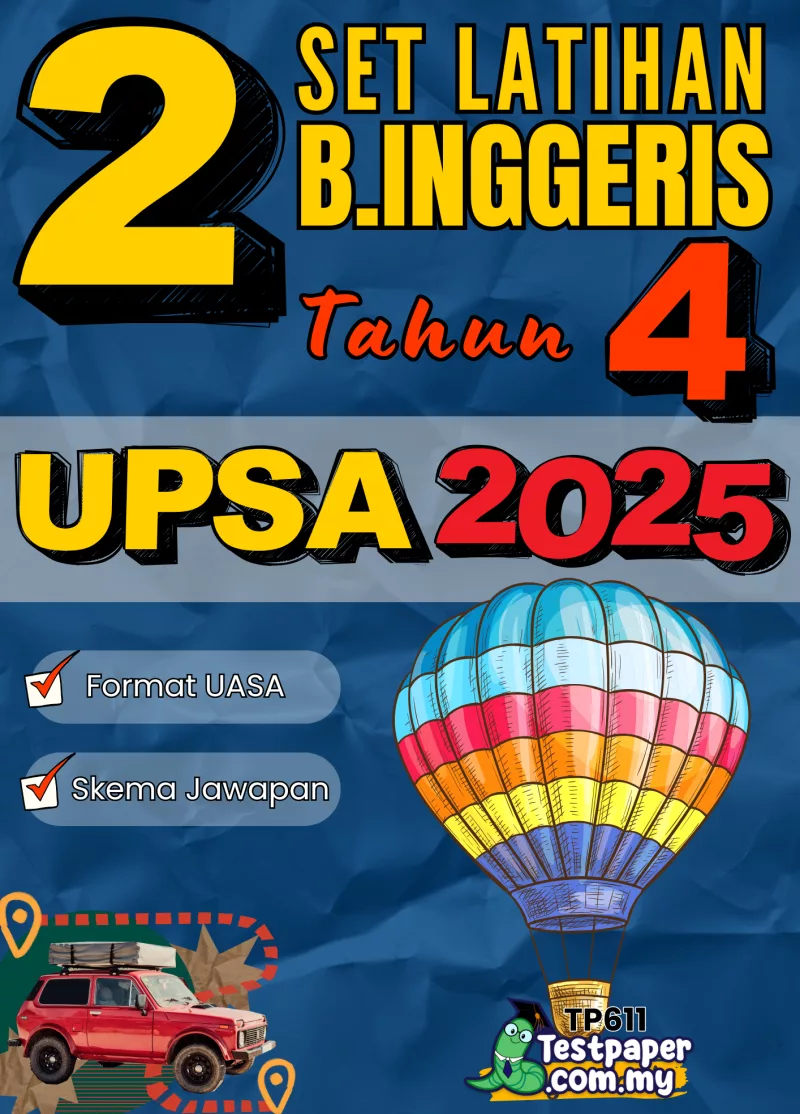 Soalan UPSA BI Tahun 4 Pertengahan Tahun 2025-2026 PDF dan Word