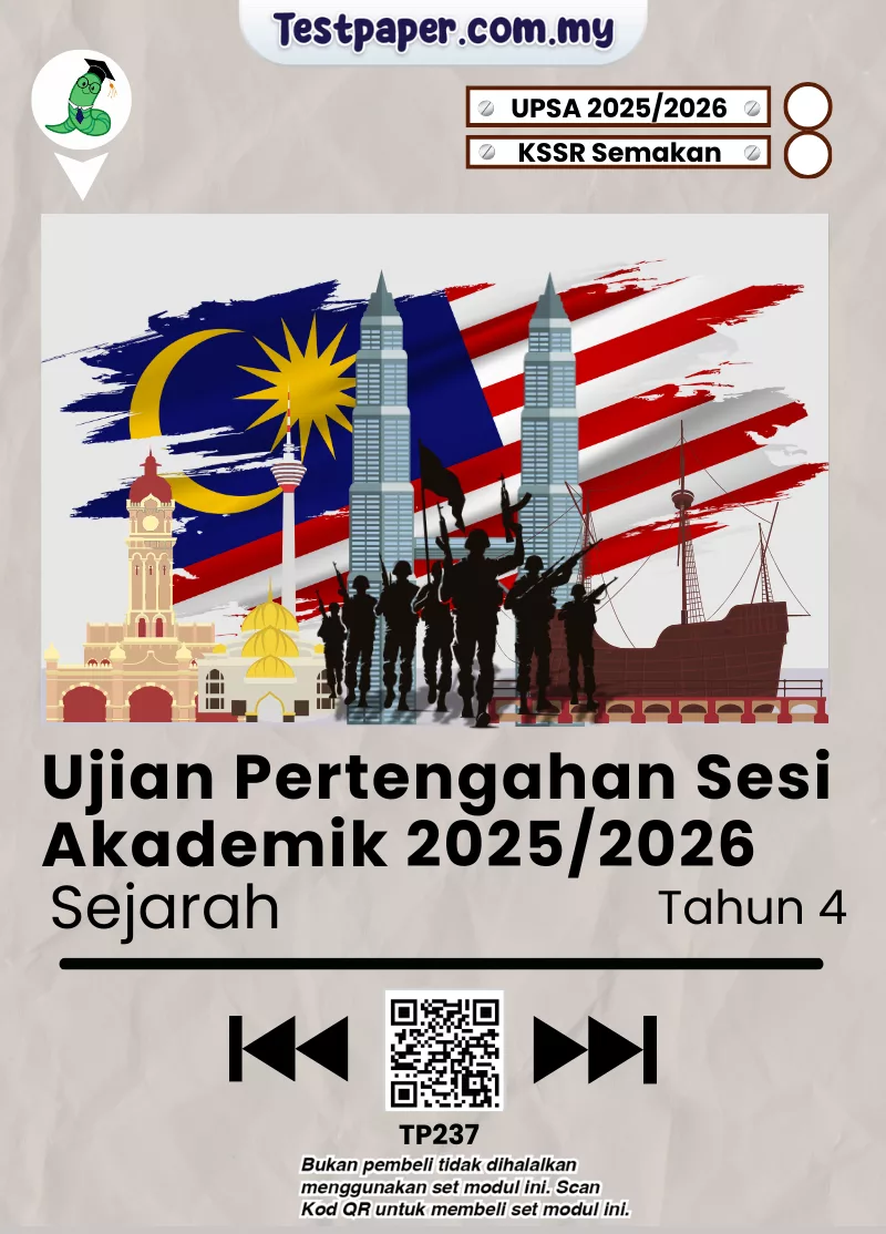 Koleksi Soalan Sejarah Tahun 4 Pertengahan Tahun 2025-2026 UPSA Dalam JSU, PDF dan Word