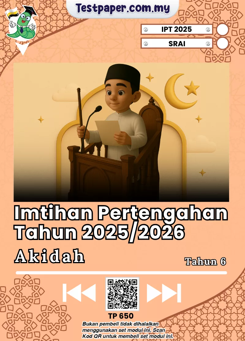 Sumber Soalan SRAI Perak Akidah Tahun 6 2025 Pertengahan Tahun Format Word dan PDF