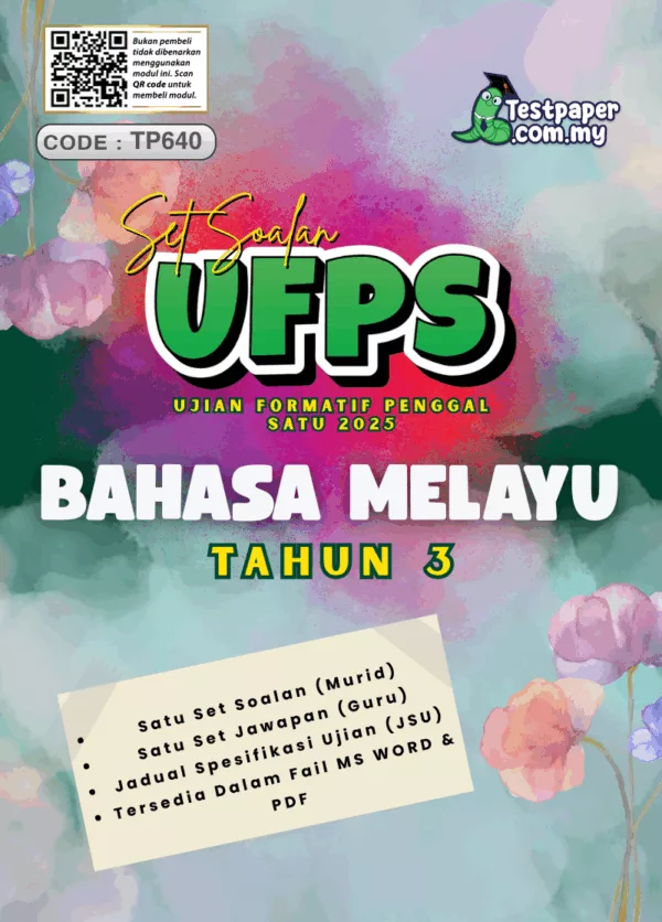 Modul Soalan Formatif BM Tahun 3 Penggal 1 2025 Dalam Word dan PDF