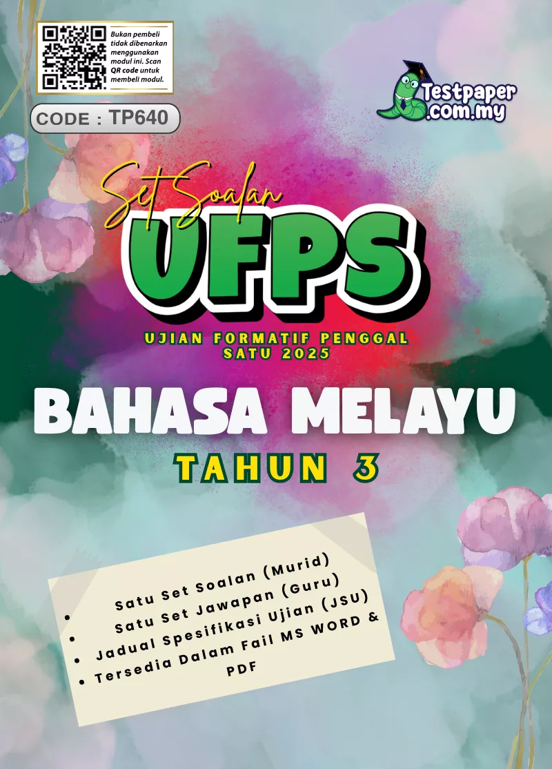 Modul Soalan Formatif BM Tahun 3 Penggal 1 2025 Dalam Word dan PDF