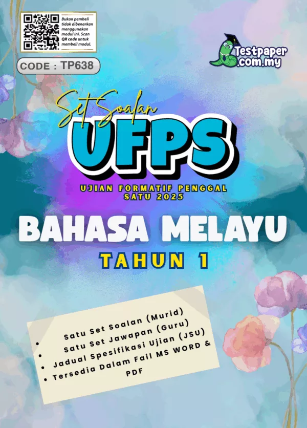 Dokumen Ujian Formatif BM Tahun 1 Penggal 1 2025 Ada JSU Disediakan Dalam Word