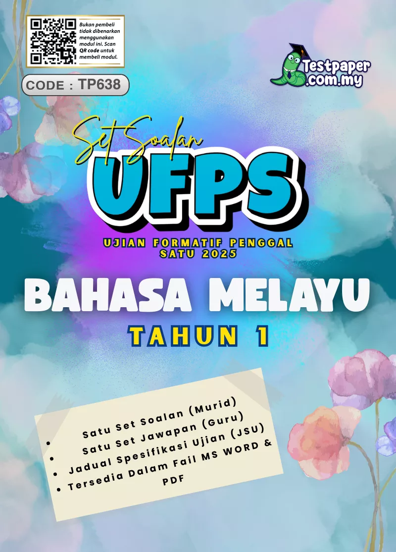 Dokumen Ujian Formatif BM Tahun 1 Penggal 1 2025 Ada JSU Disediakan Dalam Word