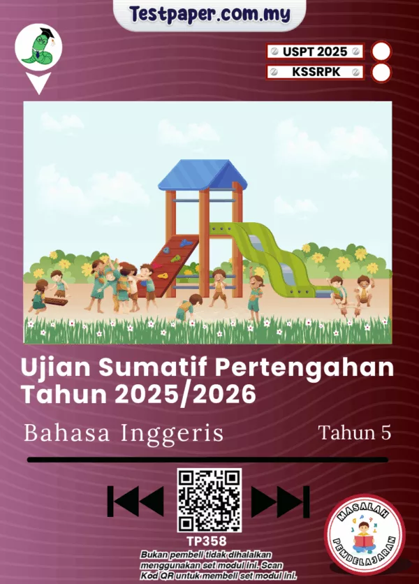 Bahan Soalan UPSA Bahasa Inggeris Tahun 5 PPKI 2025-2026 Dengan Word Serta PDF