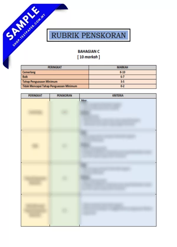 Modul Ujian BM UPSA Tahun 5 2025-2026 Gabungan Word dan PDF Serta JSU