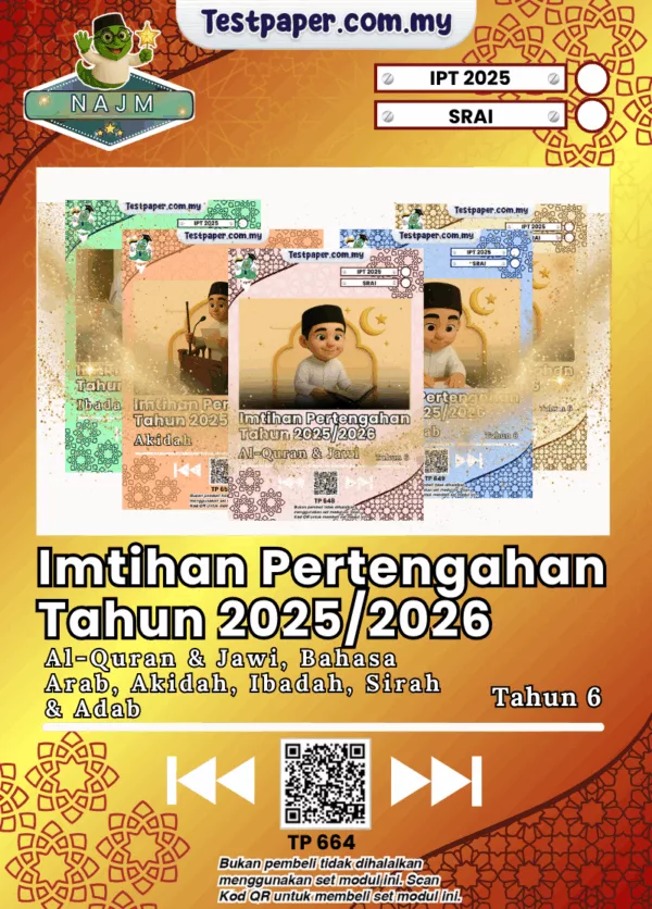 Koleksi Soalan Tahun 6 SRAI Perak Pertengahan Tahun 2025 Disediakan Word dan PDF