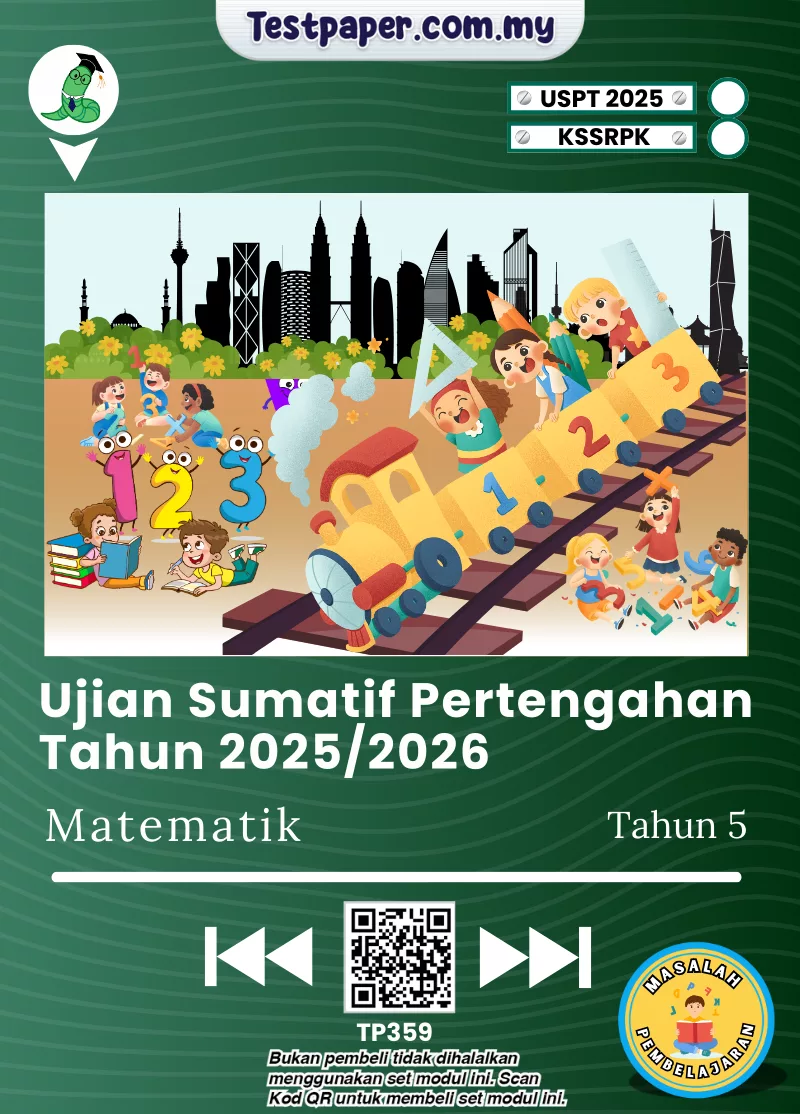 Bahan Ujian UPSA Matematik Tahun 5 PPKI 2025-2026 Dalam Word Bagi Pertengahan Tahun