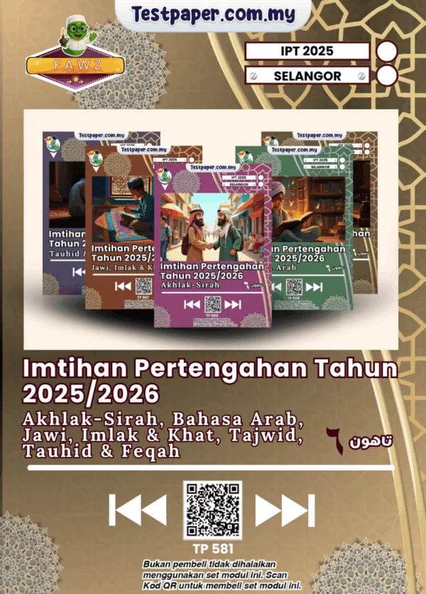 Koleksi Ujian SRA Selangor Tahun 6 2025 Pertengahan Tahun Dibawah JAIS