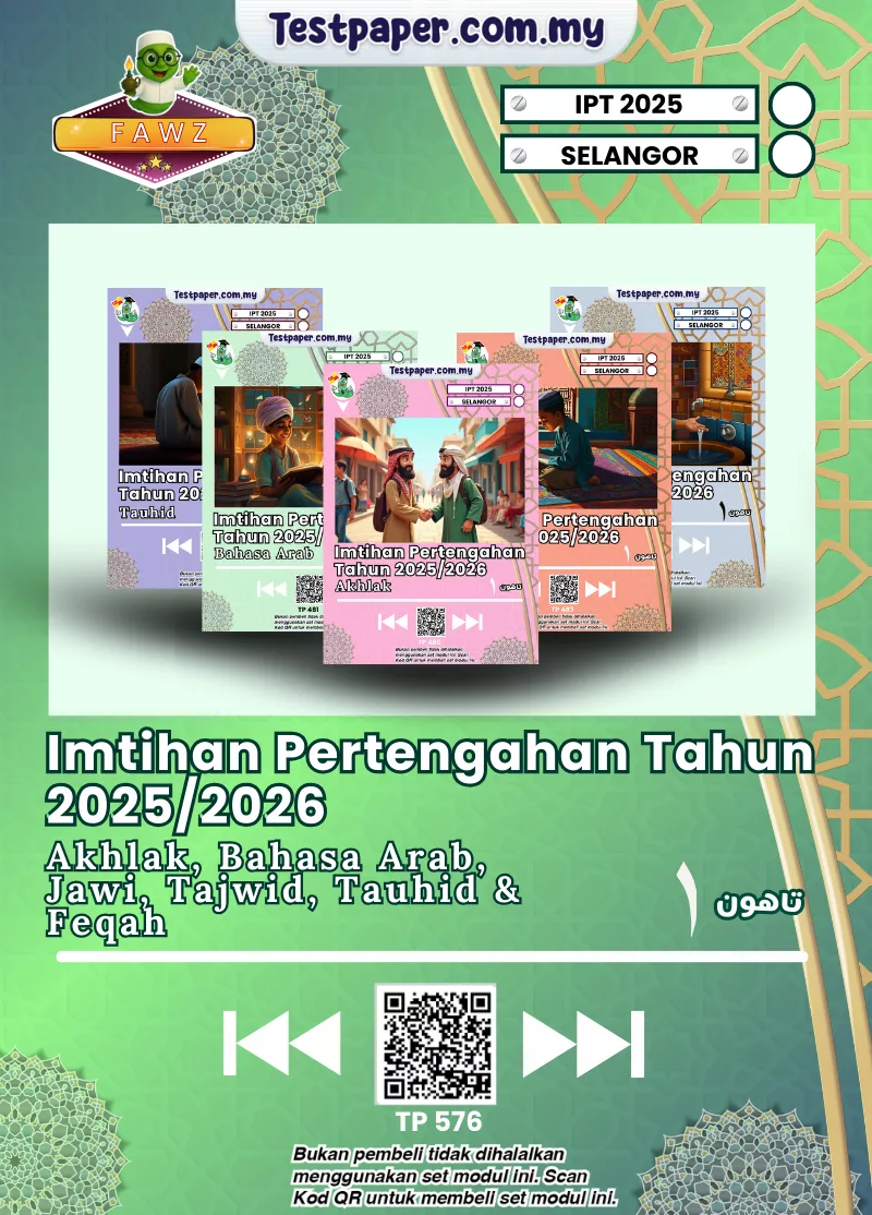 Himpunan Ujian SRA Selangor Tahun 1 2025 Semua Subjek JAIS Terkini