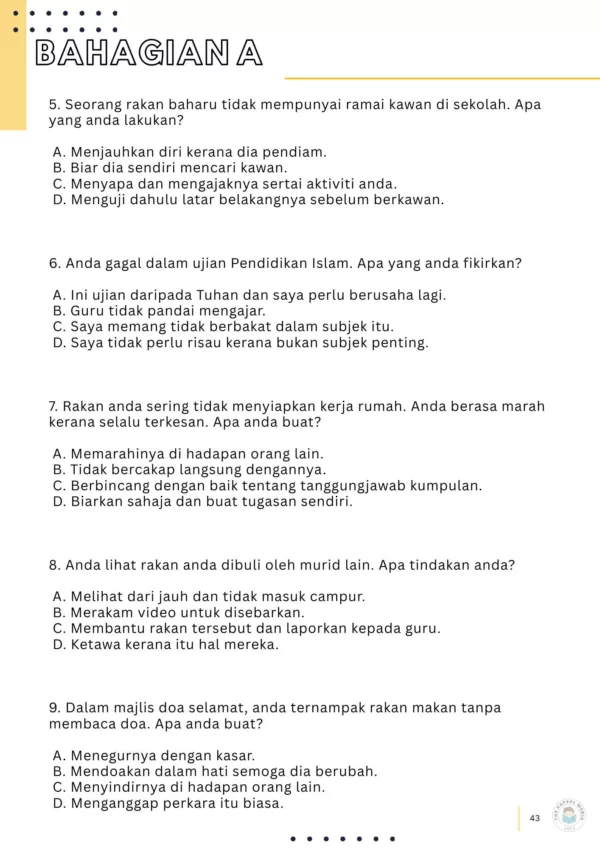 Rujukan Soalan PKSK Tingkatan 1 2025 Terkini