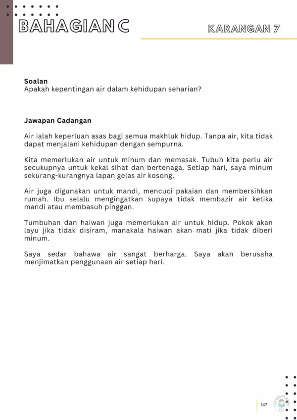 Rujukan Soalan PKSK Tingkatan 1 2025 Terkini