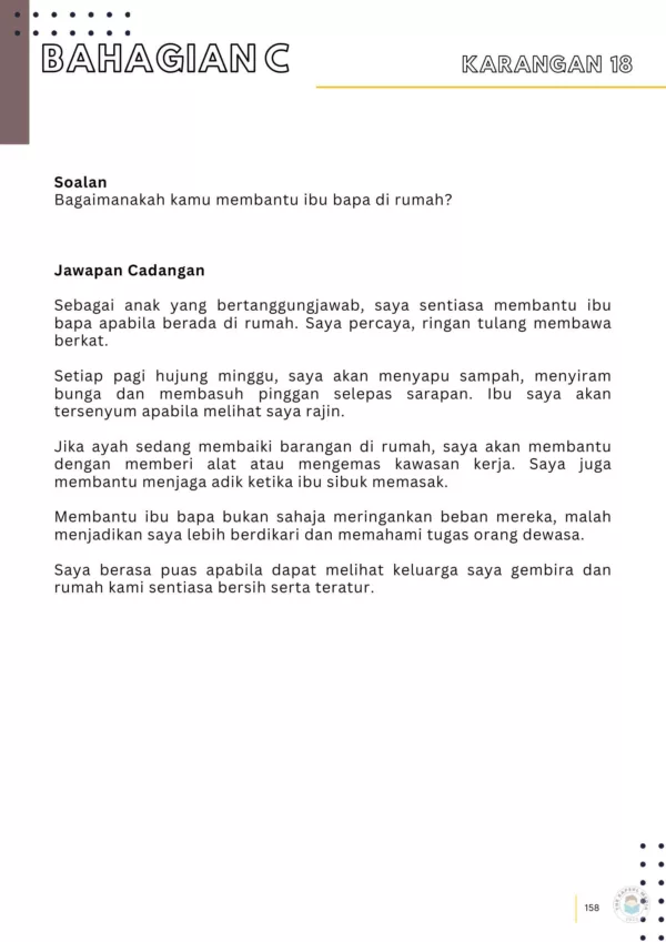 Sumber Ujian Bahagian C Artikulasi Penulisan PKSK Tahun 6 - Tingkatan 1 Ujian Masuk MRSM , SBP dan SMKA