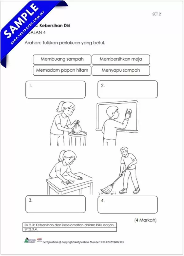 Download Ujian Akhir Pengurusan Diri PPKI Tahun 1 2025 yang Ada Dalam Word Serta PDF Terkini