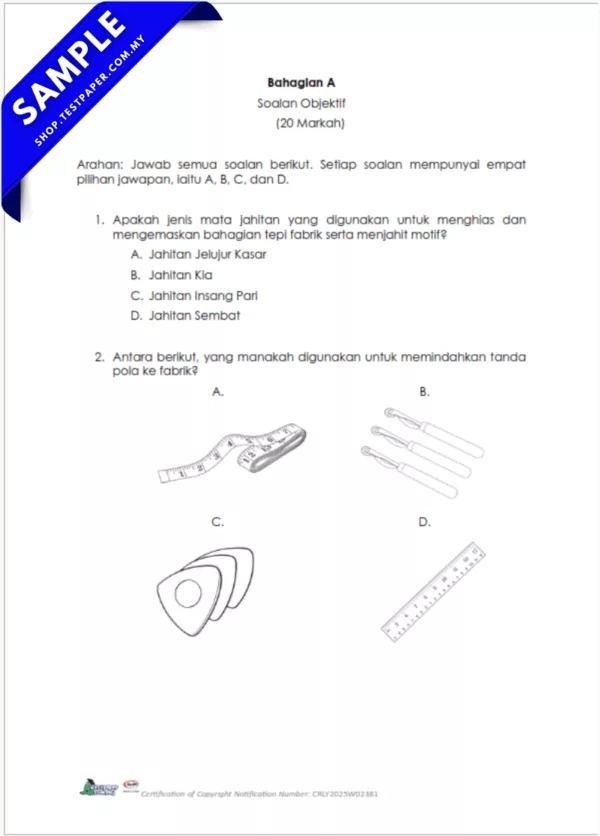 Download PDF Ujian Akhir Reka Bentuk Teknologi Tahun 5 2025 Format UASA yang Ada JSU