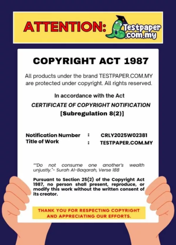 PDF Ujian Pendidikan Muzik Tahun 1 Akhir 2025 Ada Dalam Word + JSU Terkini - Image 2