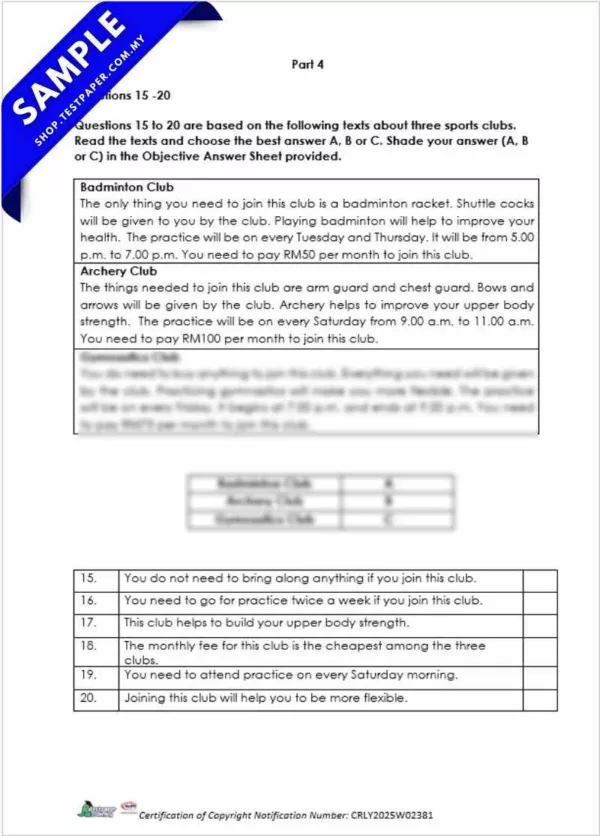 PDF Ujian BI Akhir Tahun 4 2025 Disediakan Dalam PDF, Word dan JSU