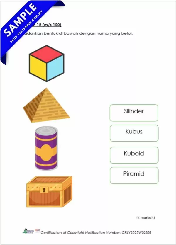 Soalan Ujian Akhir Matematik PPKI Tahun 4 2025 Dalam Bentuk Word dan PDF