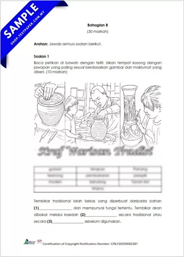 Kertas Ujian PSV Akhir Tahun 5 2025 UASA yang Disediakan Dalam PDF, Word dan JSU
