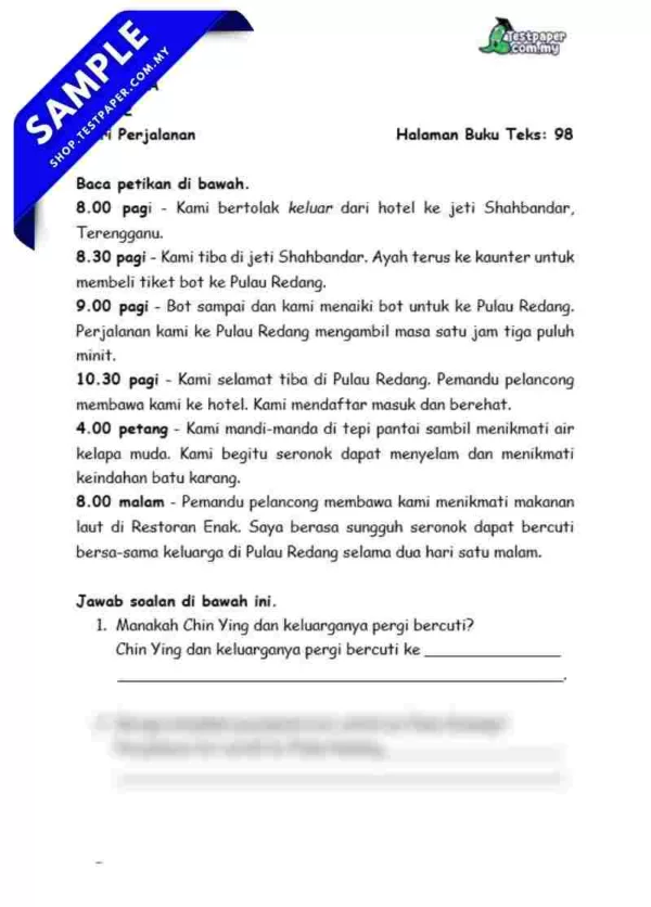 Download Soalan Bahasa Melayu PPKI Akhir Tahun 5 2025 Dalam Format Word