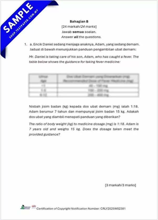Dapatkan Ujian UASA Matematik Akhir Tahun 6 2025 Dengan Bahan PDF, Word, JSU dan JSI