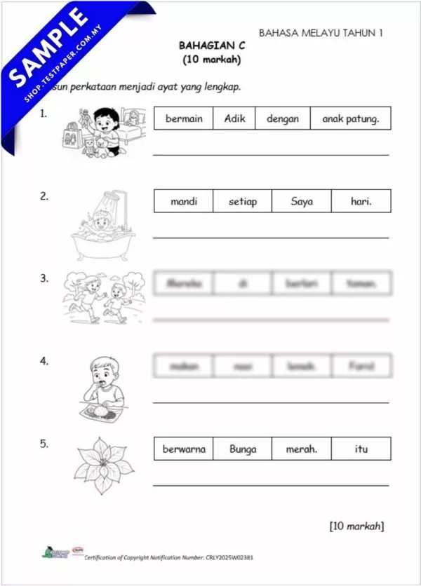 Ujian Akhir BM Tahun 1 2025