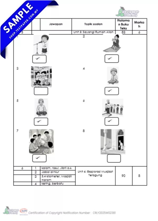 Kertas Ujian Pendidikan Islam PPKI Akhir Tahun 6 2025 Dalam Fail PDF dan Word